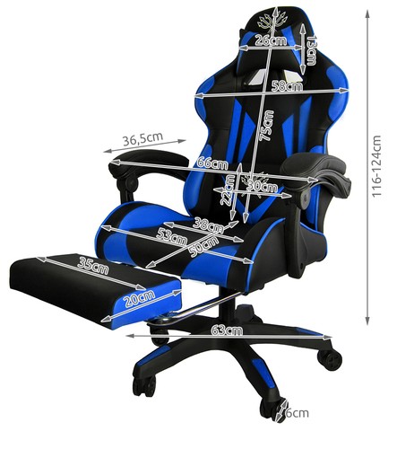 Gaming stolica Blue