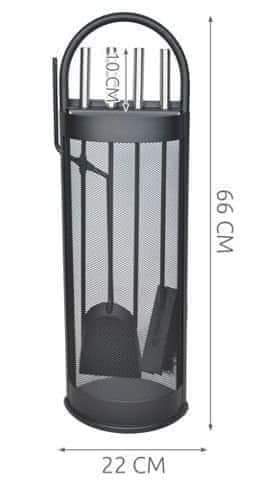 5-dijelni set za kamin/peć Steel