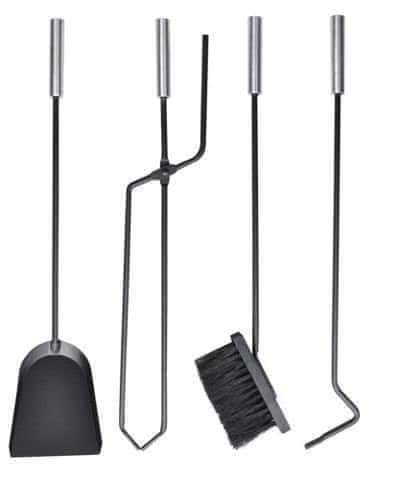 5-dijelni set za kamin/peć Steel
