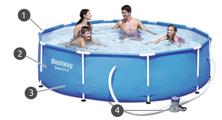 Bestway vrtni bazen sa pumpom 305x76 cm