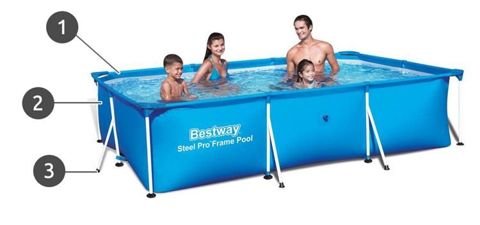 Bestway bazen sa pumpom 300x201x66 cm